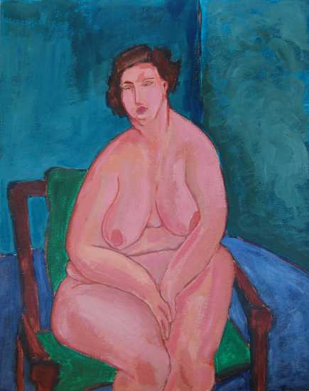 Zittend naakt 4