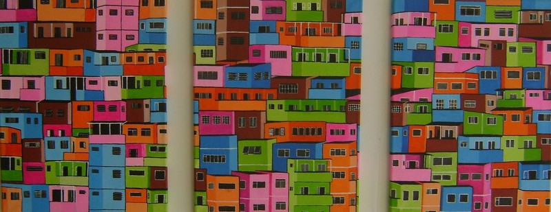 favela abstract colorido 3 luik