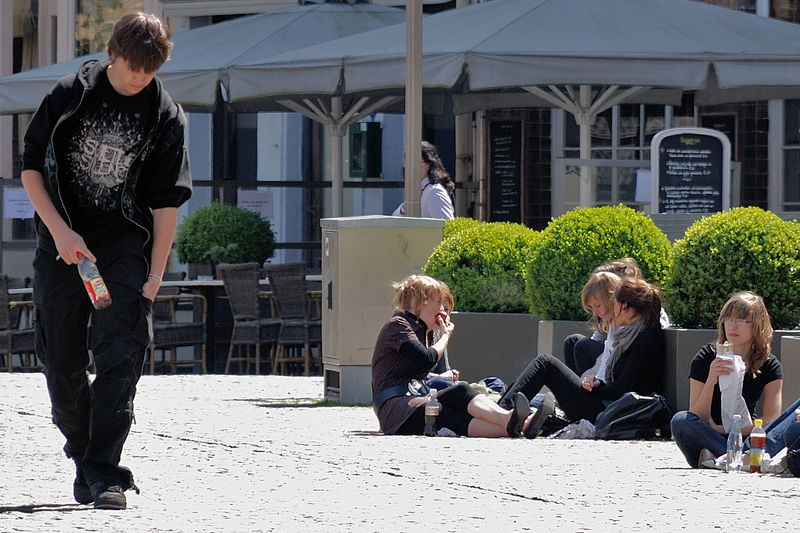 young men and the girls