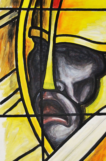 studie van een figuur uit Apocalyps V