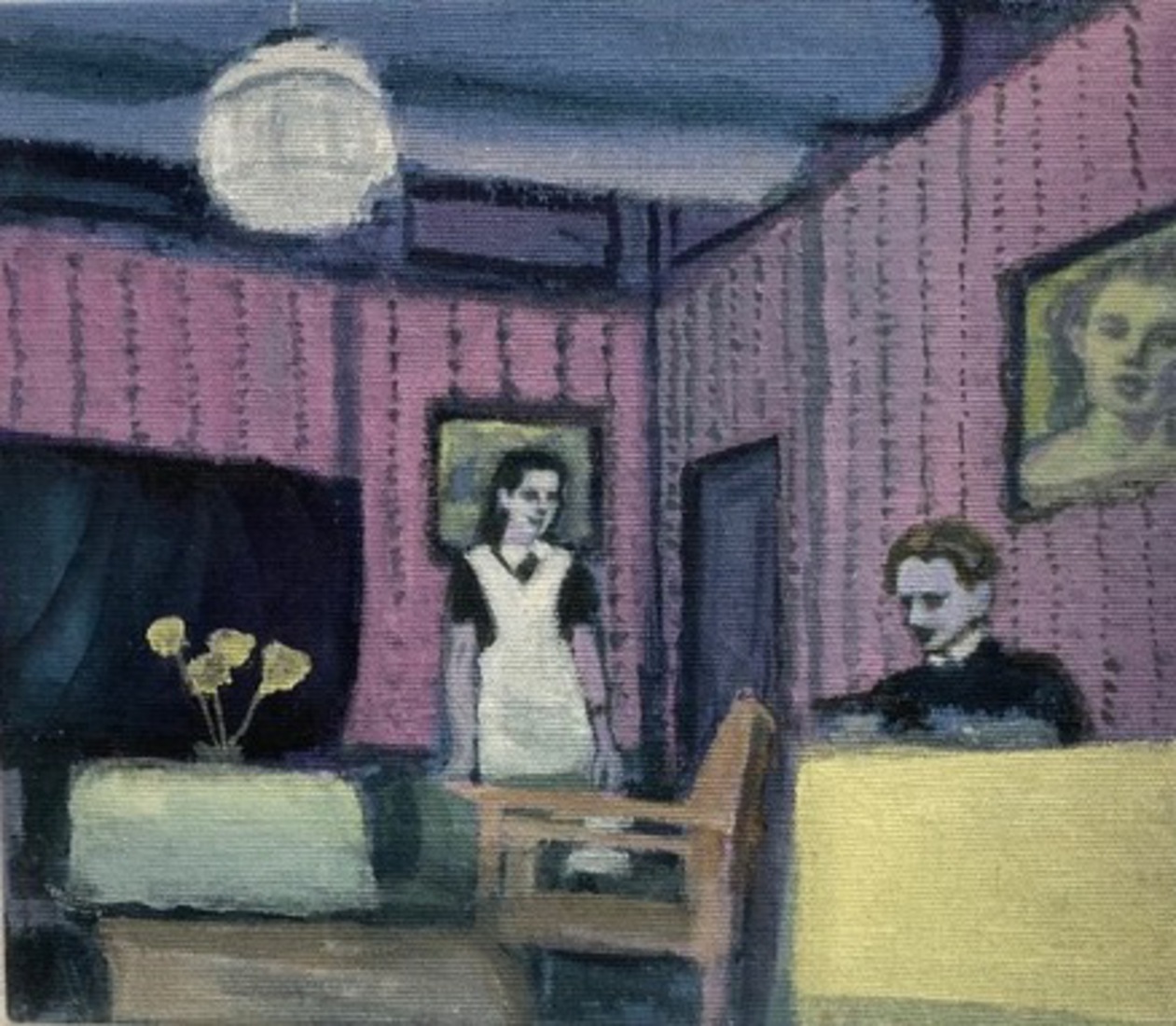 Toneelscène met Riet en Jaap Broersen E.M.M.