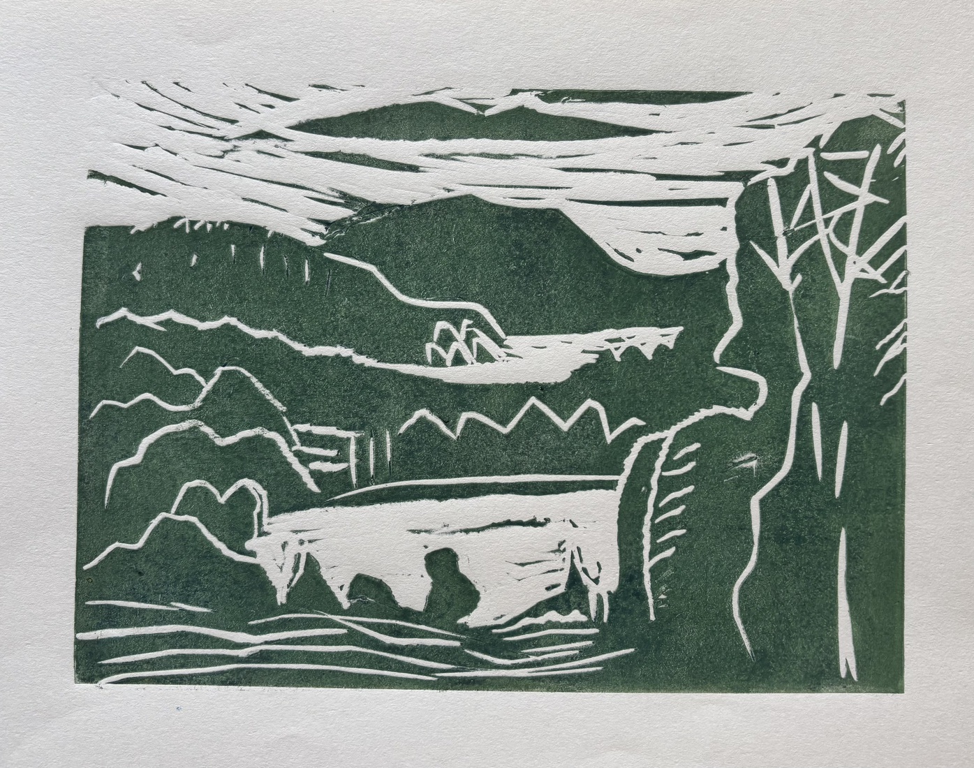 Linocut 1