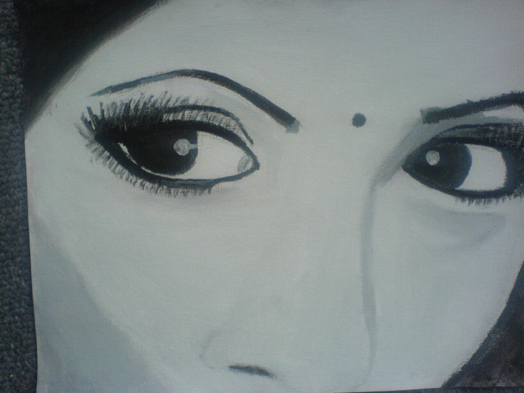 Hindoestaanse vrouw z-w2