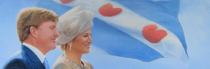 koning willem-alexander en koningin máxima in friesland
