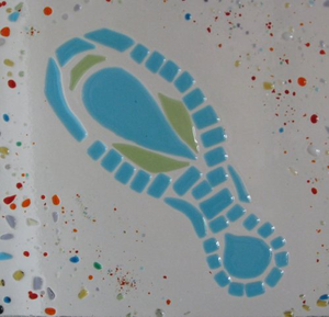 Schalen van glas, handgemaakt met de glass-fusing techniek