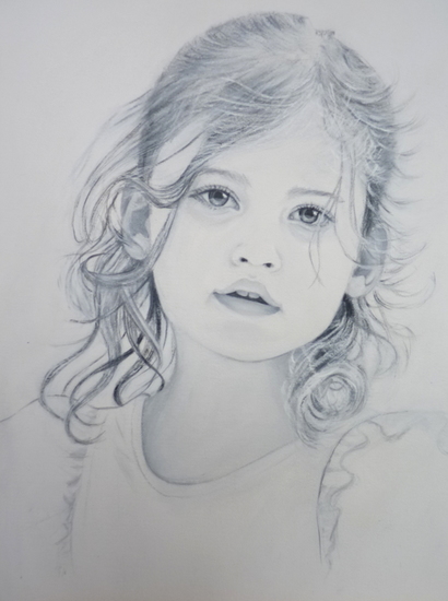 Portret van Clair 4 jaar