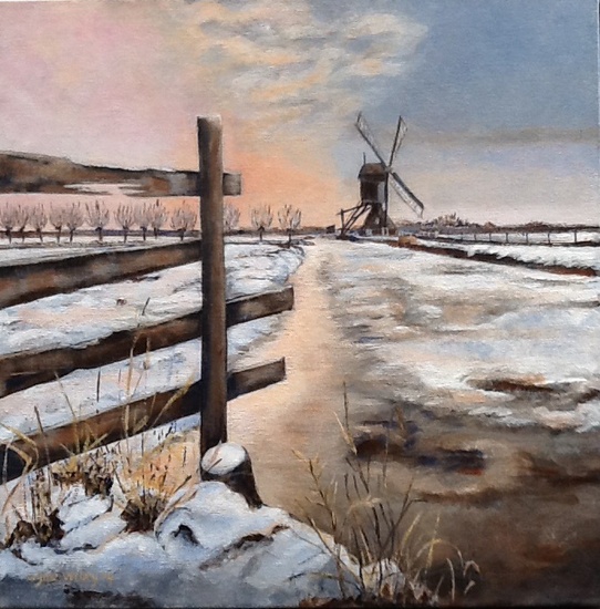 Winter in de polder