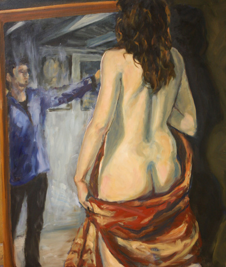 Muze en spiegel