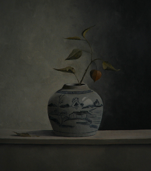 Stilleven met gemberpotje