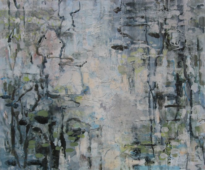 weerspiegeling in kolk