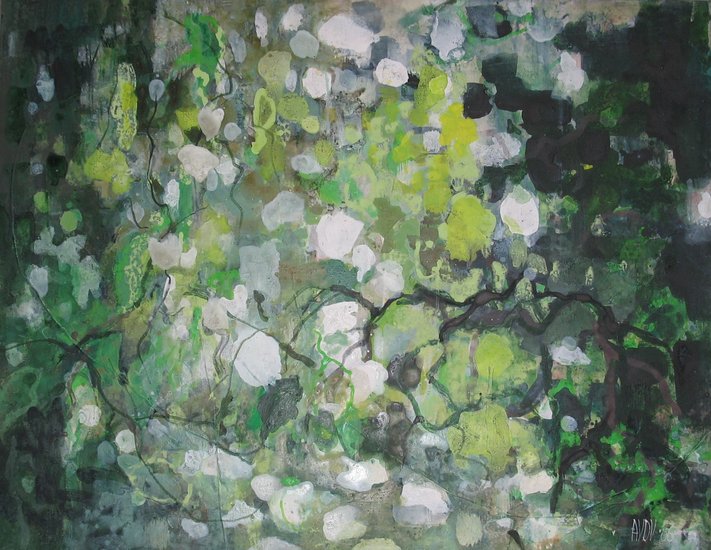 groene weerspiegeling