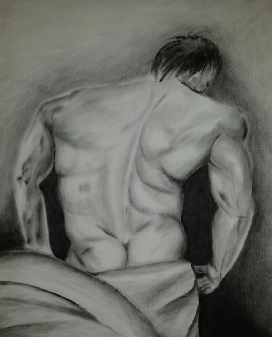 2 van 2 Naakt in zwart wit