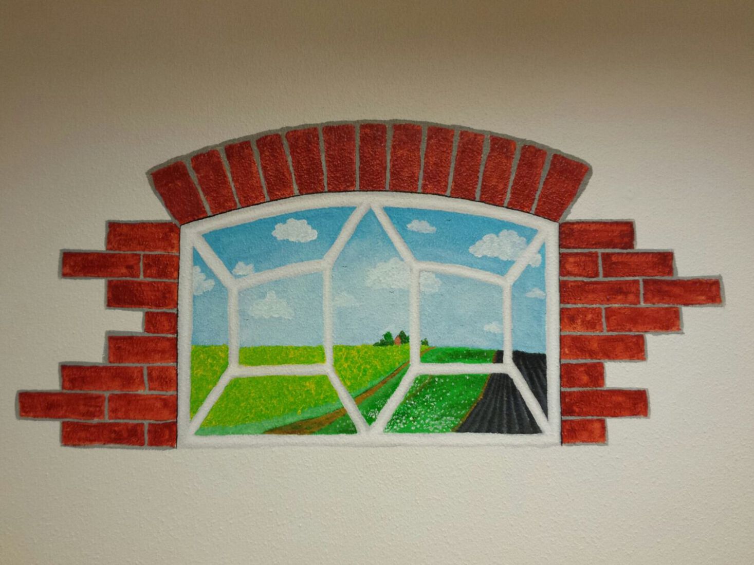 Muurschildering Oud Hollands eetcafé 1 van 3