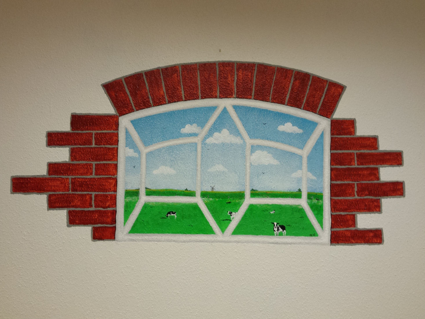 Muurschildering Oud Hollands Eetcafé 2 van 3