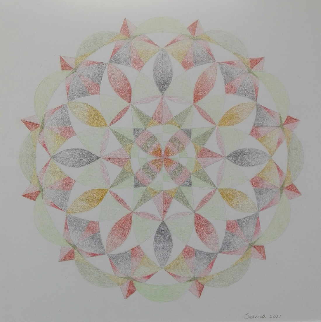 Mandala bruin/geel