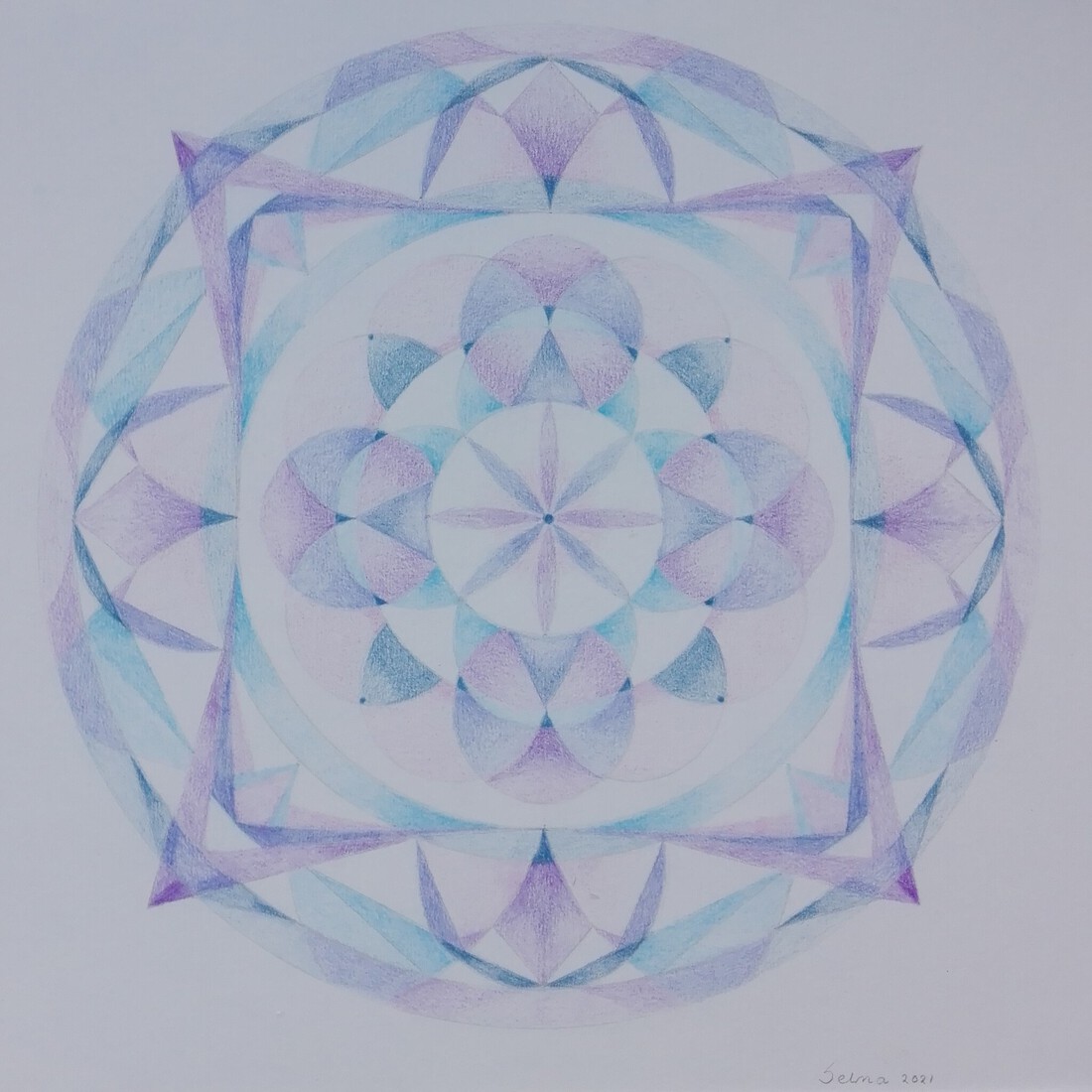 Mandala paars/roze