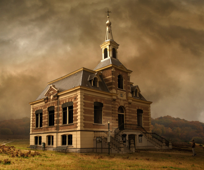 het oude raadhuis (nacht)