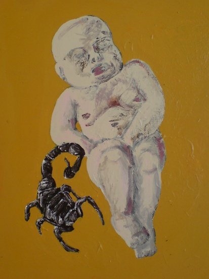 baby en schorpioen