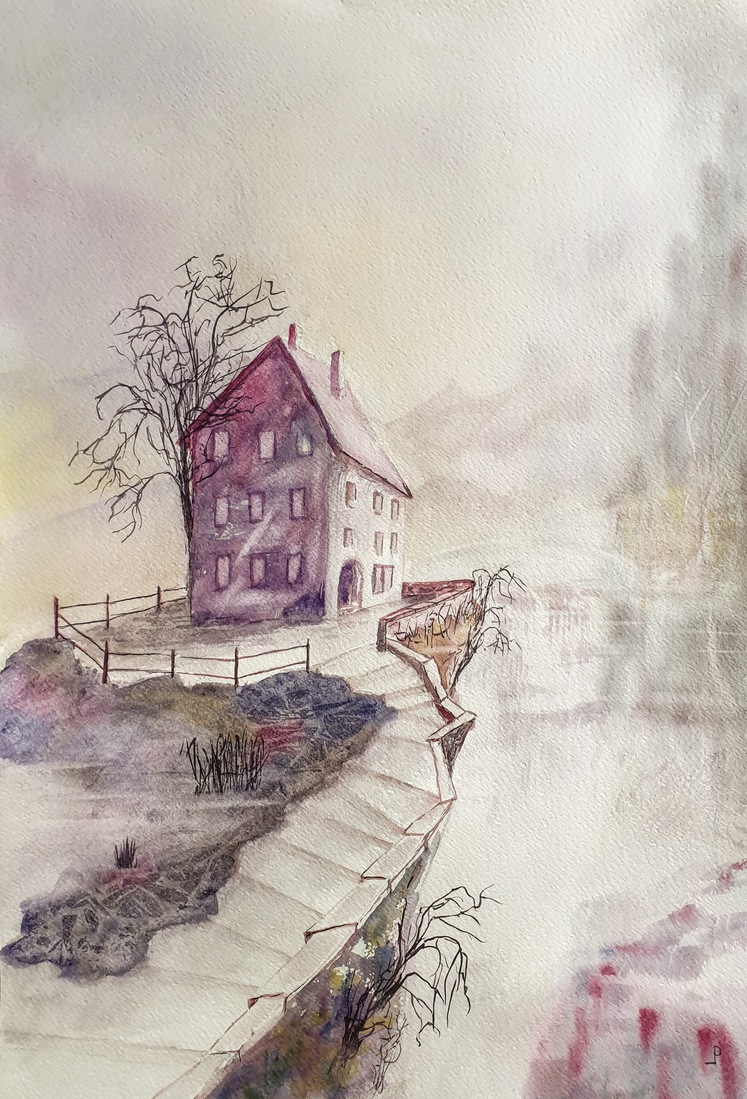 Huis aan het meer.
