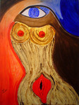 Acrylic on canvas and paper