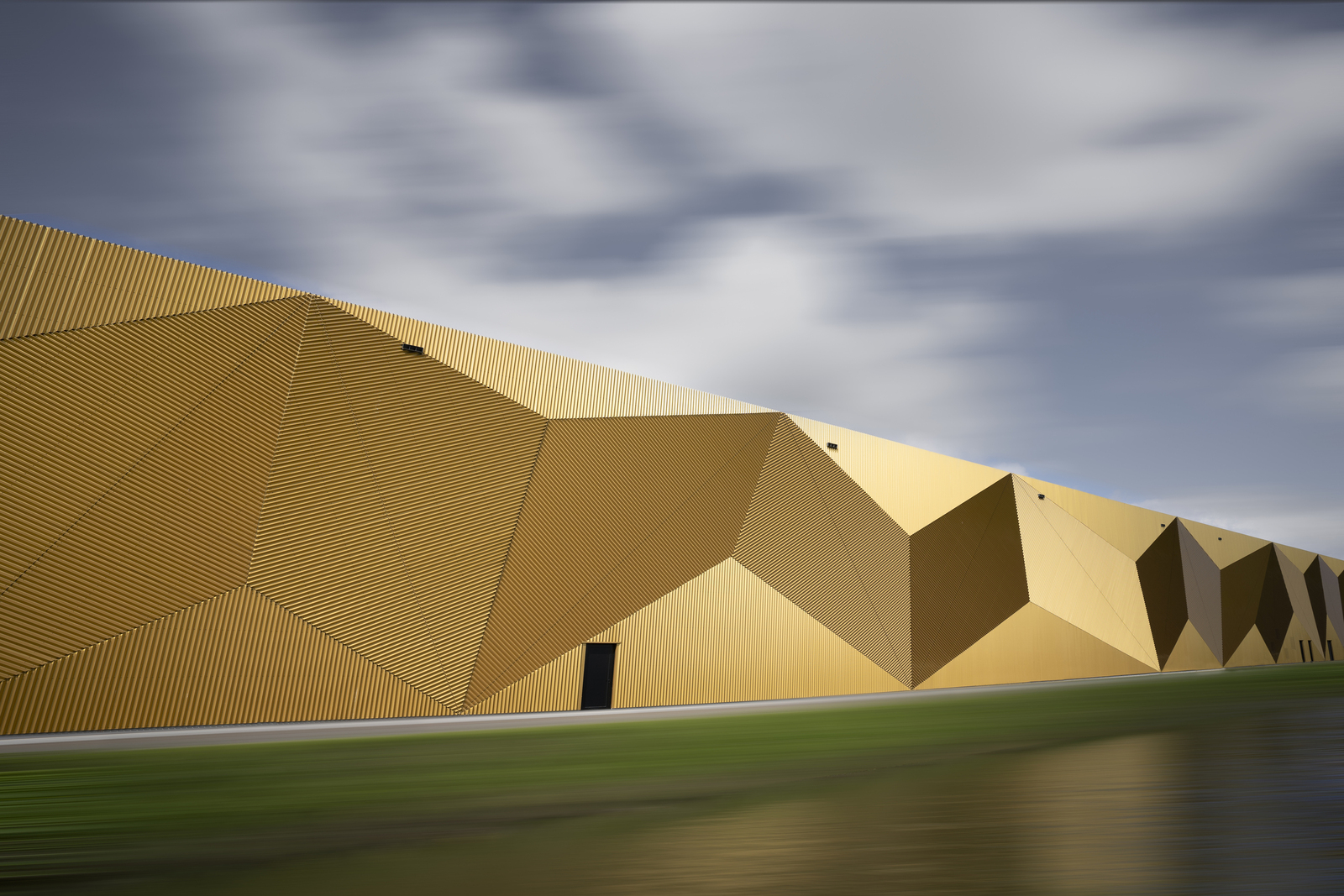 Gouden facade in 3-D