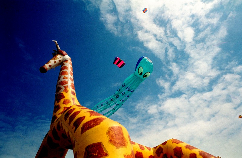 ballon aan strand