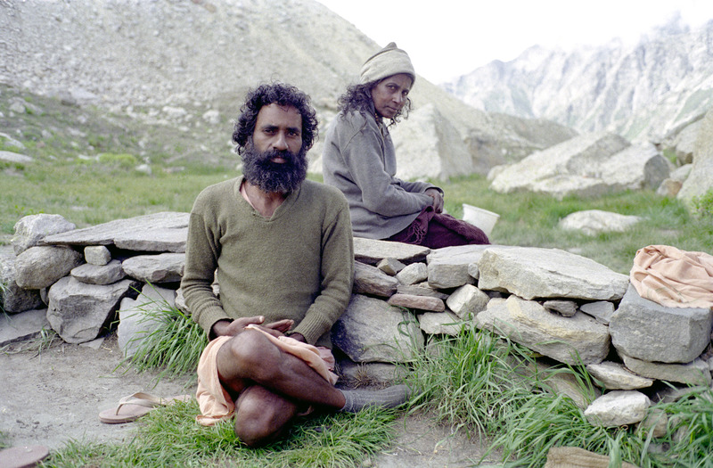 2 Sadhus op 4000m noord India