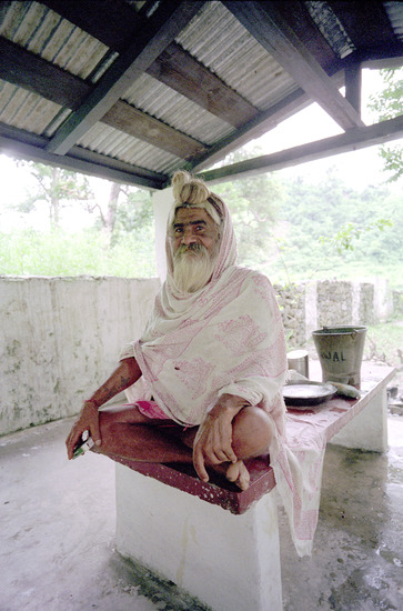 Sadhu voor vertrek