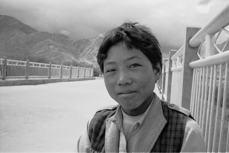 portret tibetaanse jongen
