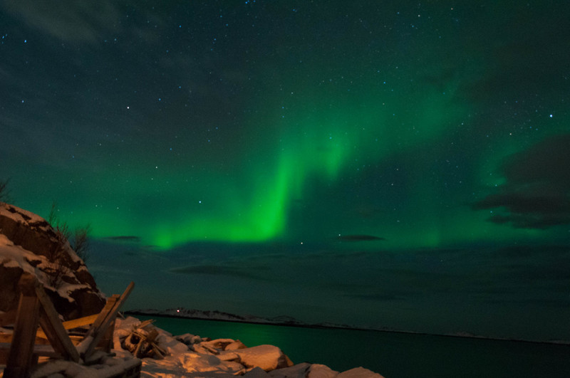 Noorderlicht bij Hamn i Senja