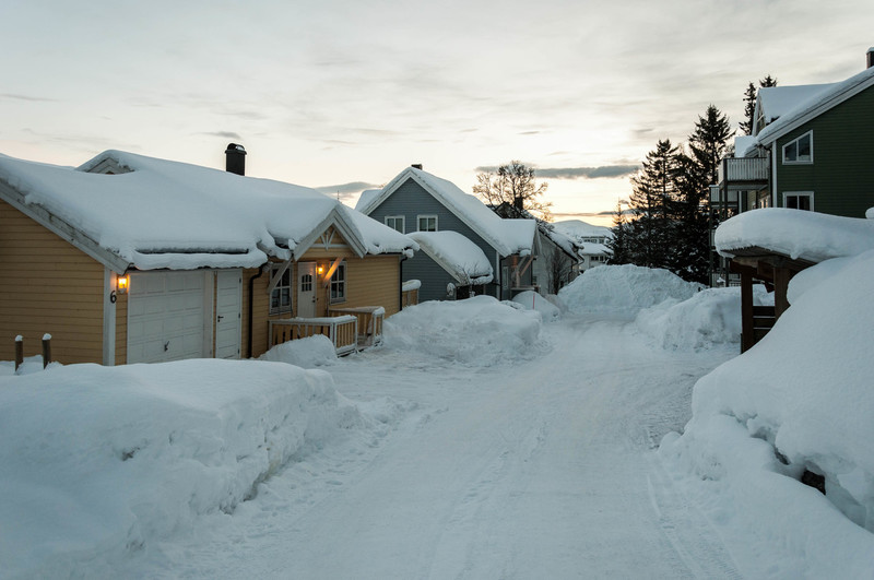 Sneeuw in Tromsø