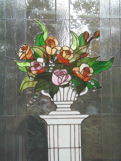 glaswerk in deur (detail)