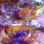 De combinatie van niet alledaagse schildertechnieken zoals zand, papier en verschillende mediums die ik mijn werk gebruik spreekt erg tot de verbeelding. Het expressief kleurgebruik en textuur is een feest voor het oog.