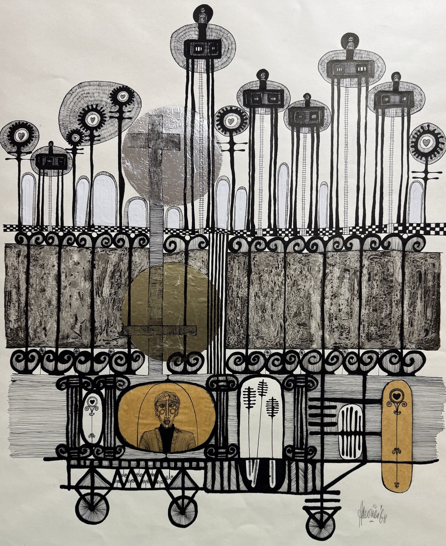 Tekening / collage 1968