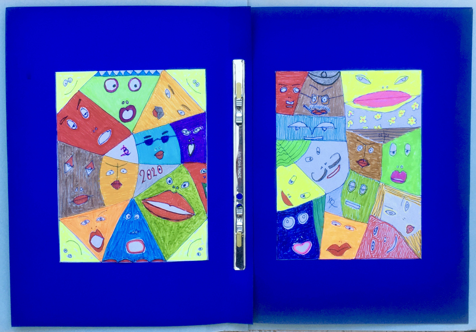 Coloured Map I . Gekleurde map  I.