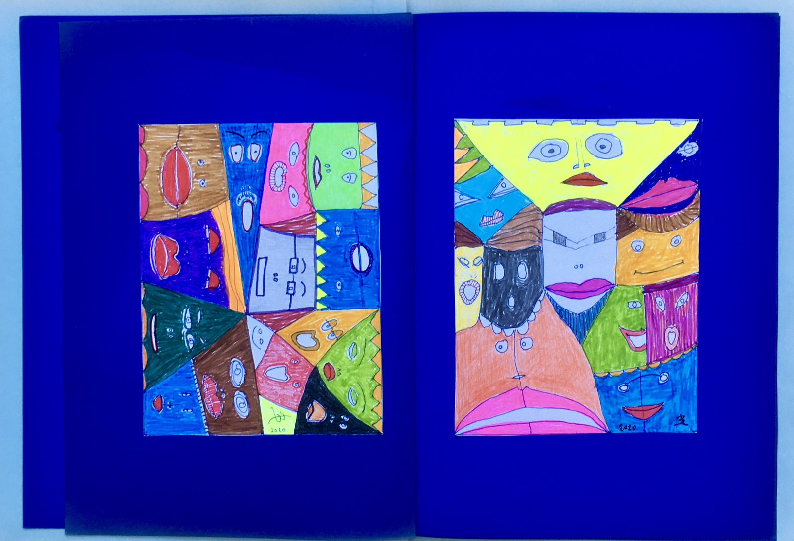 Coloured Map  II . Gekleurde map II .