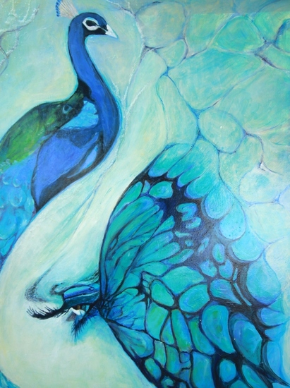 blauw en Ogen blikjes