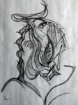 Charcoals Simple studies a a line. Pencil and other simple studies.
