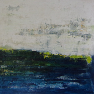 Werken met acryl en verschillende materialen;
zand, papier, stoffen, leer, krijt 