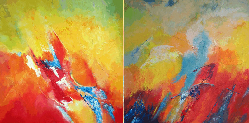 2 luik zon zomer vuur