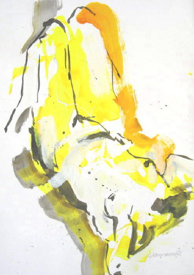 Een grasspriet in de mond