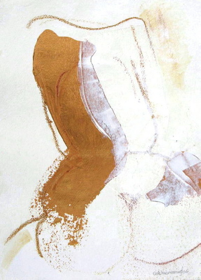 Shakuhachi spelend naakt