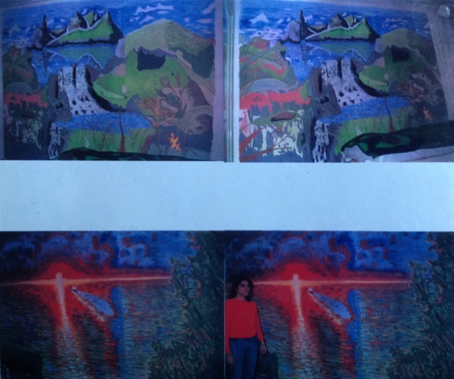 Zonsondergang en natuur