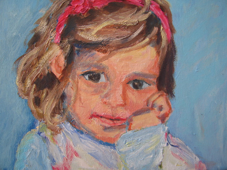 ottilie, in blauw