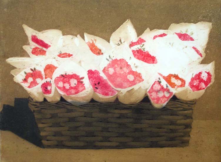 basket with flowers - Nice