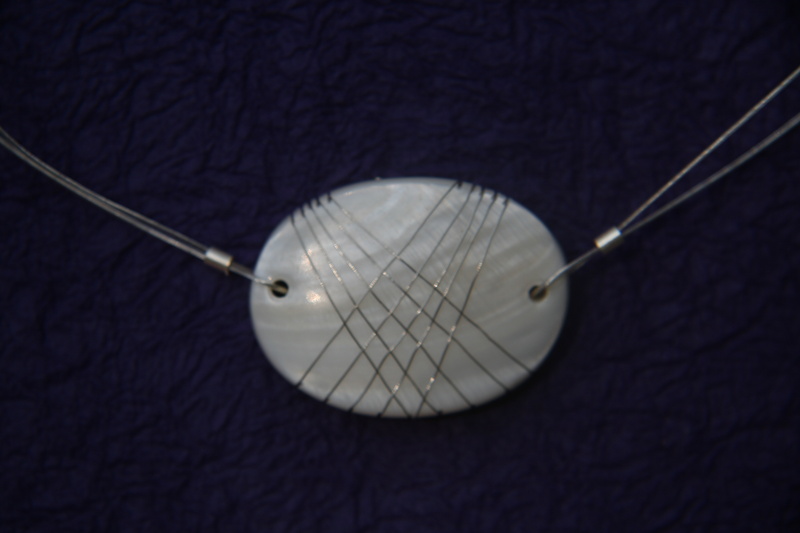 Collier met ovale hanger