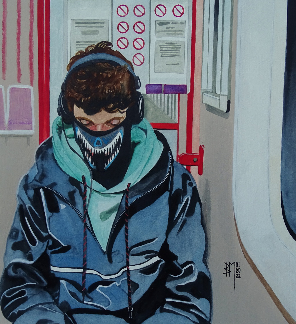 number SIX in the series of Train travelers(2022)