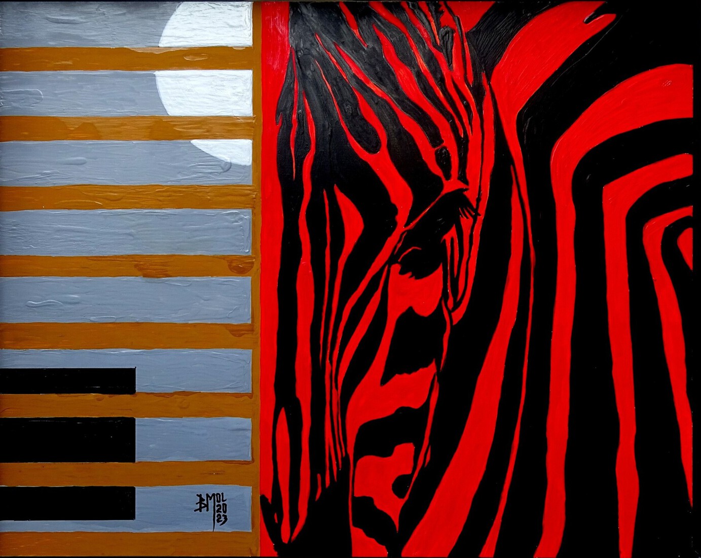 Red Zebra (2023) SOLD
