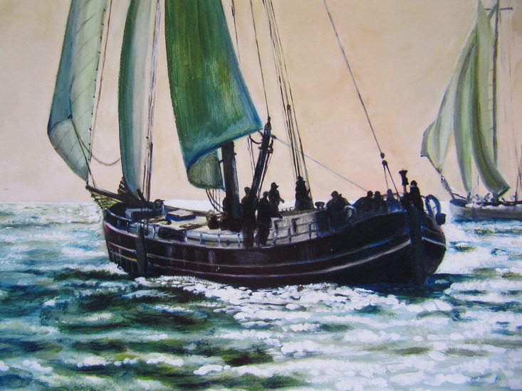 clipper in tegenlicht