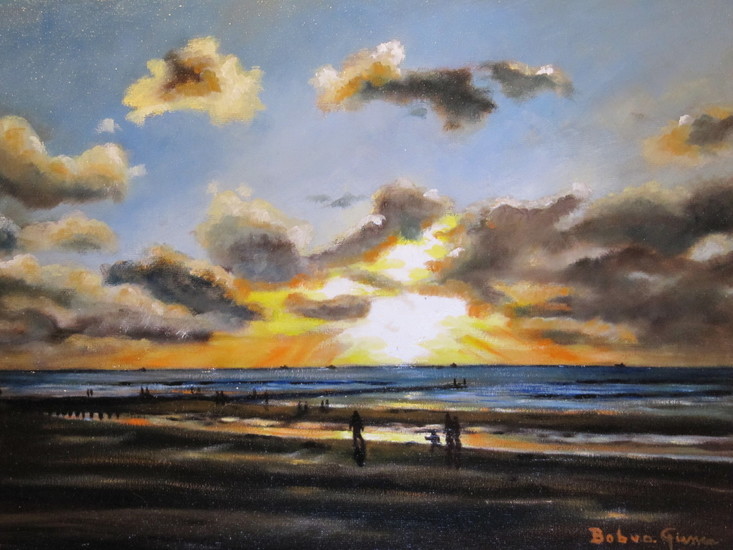 zon's ondergang domburg
